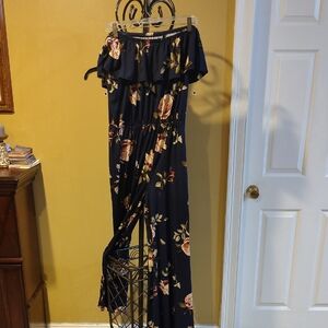 Floral Off-Shoulder Jumpsuit